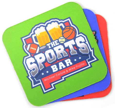 Square Natural Rubber Coaster page