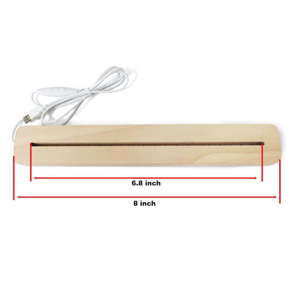 Wooden Base LED with 5mm Acrylic Logo thumb 71