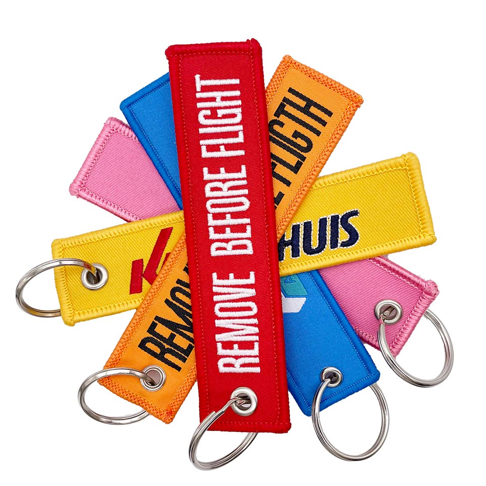 Woven Embroidered Keyring