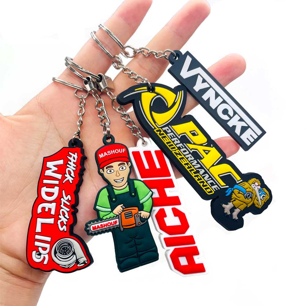 Custom Embossed PVC keyring  page
